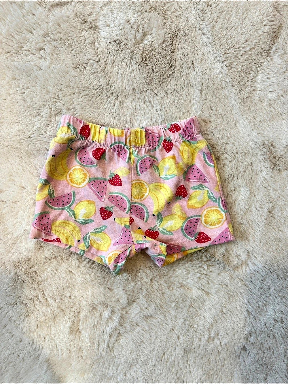 Kids Fruit Print Shorts